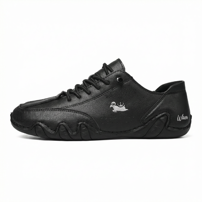 Wiecel™ • Ultra-Comfortable Leather Barefoot Shoes – Black / 35