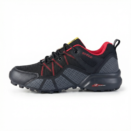 OrthoBalance™ – Orthopedic Sneakers for Everyday Comfort – Black & Red / 37