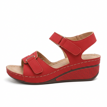 Alfreda Orthopedic Sandals – Red / 35