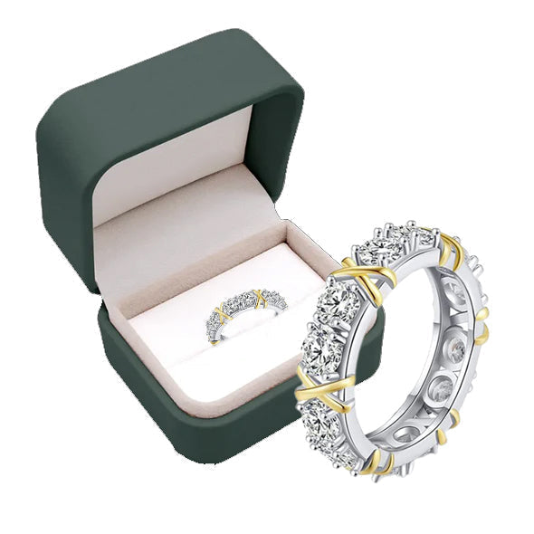Moissanova – Magnetology Moissanite Diamond Ring – GOLD / 5