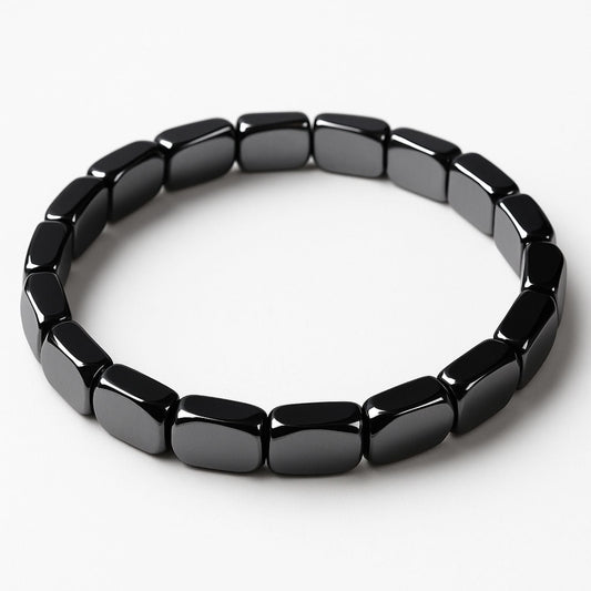 StoneAura – Natural Hematite Beaded Bracelet – Buy 1