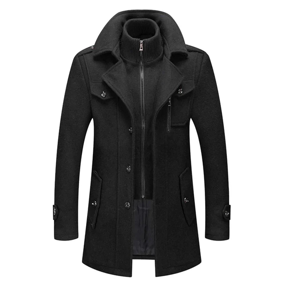 Peaky™ – Two-Piece Men’s Coat for Style and Warmth – Black / S