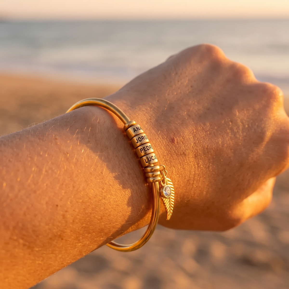 Customizable Family Guardian Bracelet with Names - Engrave Your Family's Name – image 5