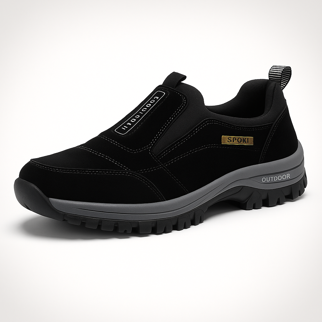 Mavero™ – All-Terrain Slip-On Shoes for Men – Black / US 7 / UK 6 / EU 40