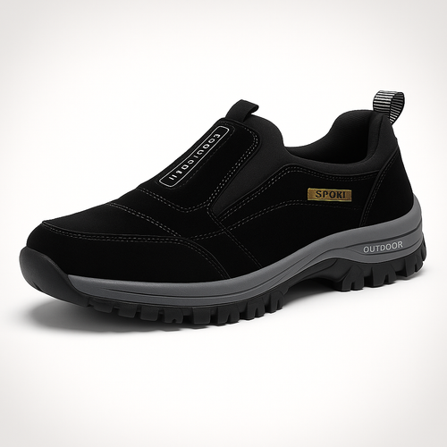 Mavero™ – All-Terrain Slip-On Shoes for Men – Black / US 7 / UK 6 / EU 40