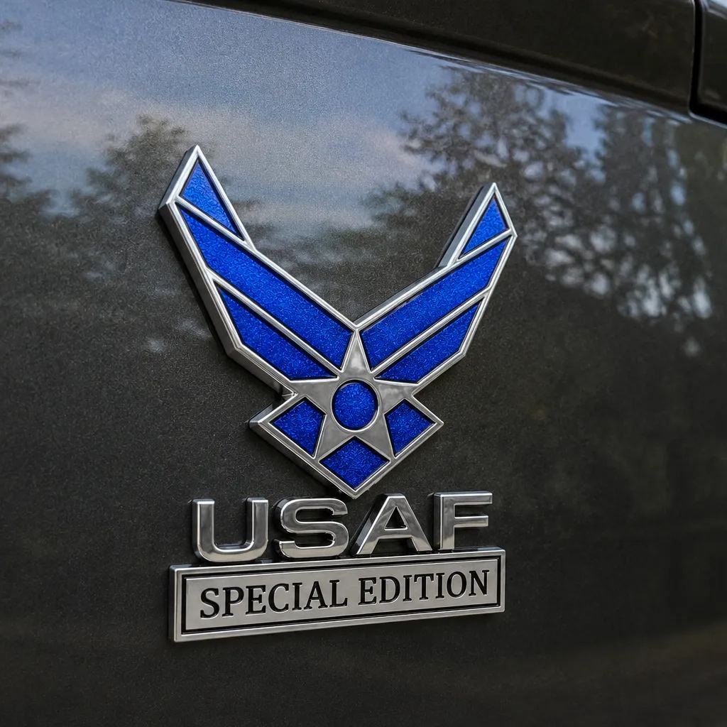 BlueValor – Air Force Metal Car Emblem – image 4