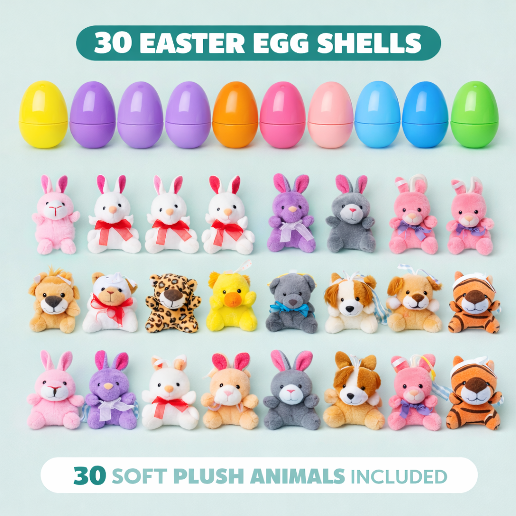 BunnyBuddy – Plush Animals Pre-Filled Easter Eggs – image 3