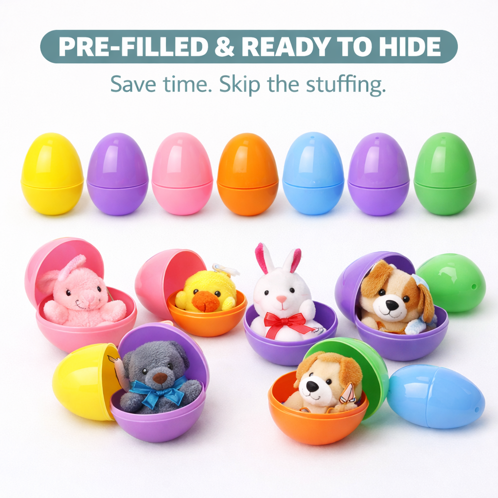BunnyBuddy – Plush Animals Pre-Filled Easter Eggs – image 2