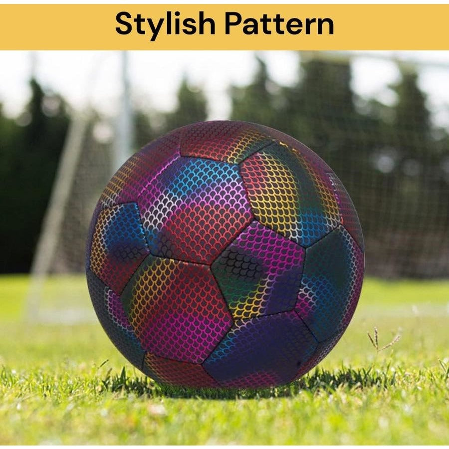 NeoGlow Ball – Reflective Training Soccer Ball – Size 5