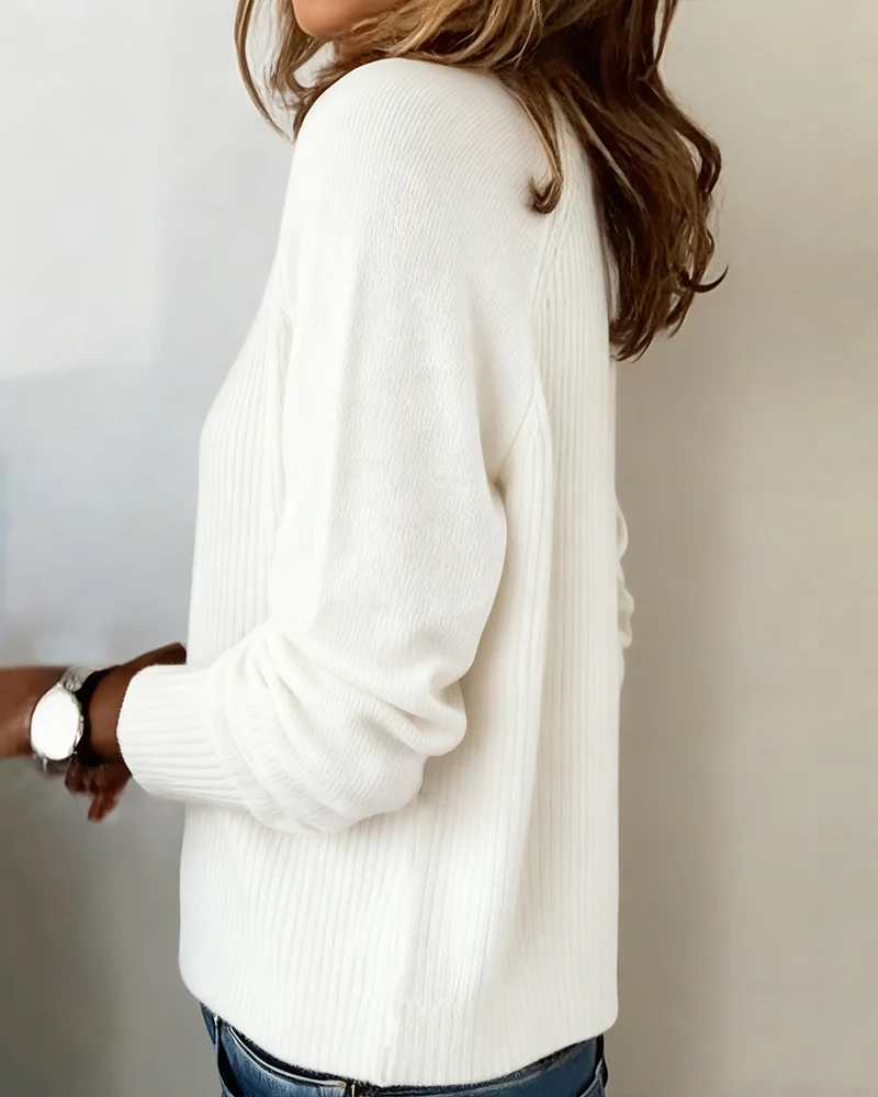 RaglaMode – Stylish Button Sleeve Pullover – image 7