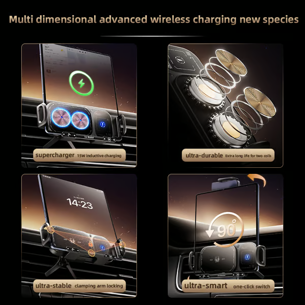 ChargeDrive – Wireless Charging Rotating Car Mount – image 4
