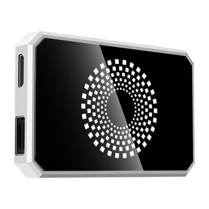 DriveCast Pro – CarPlay & Android Auto Adapter – Silver Metal Glass-2GB RAM 16GB Storage-HDMI Screen Mirroring AI Box