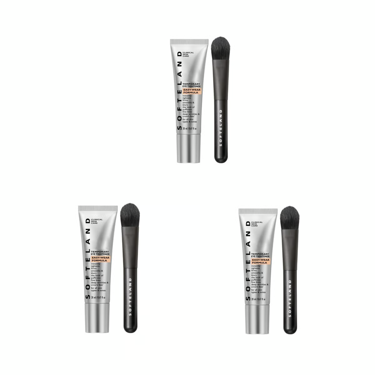BlinkRevive – Instant Eye Tightening Solution – 3 SETS(Temporary Eye Tightener *3 +Brush*3)