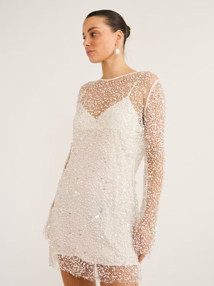 OpalGlow – Luxury Handcrafted Party Dress – image 2