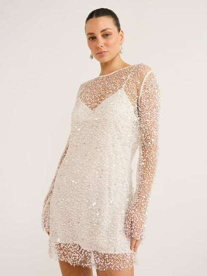 OpalGlow – Luxury Handcrafted Party Dress – image 3