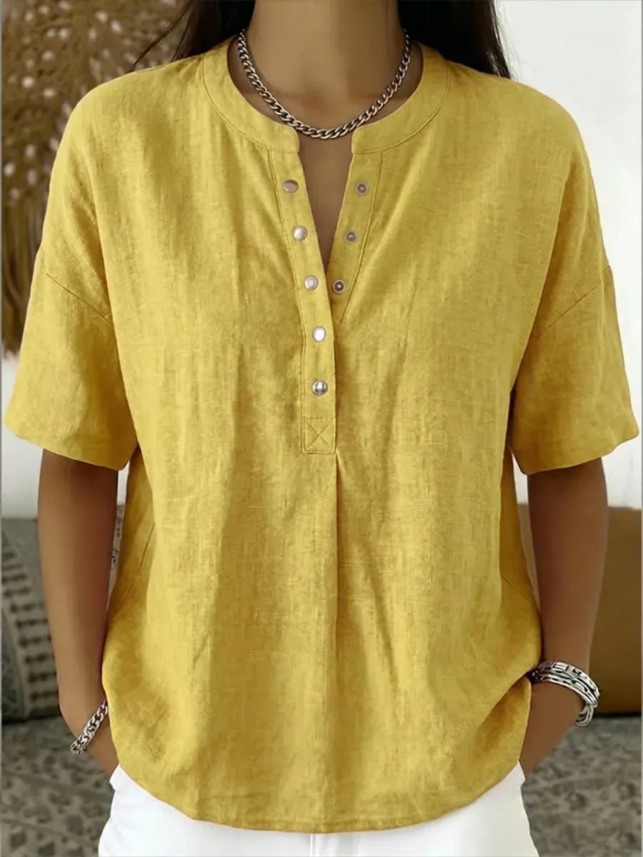 BreezeHenley – Everyday Comfort Top – Yellow / XS (0)