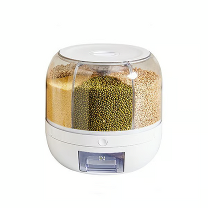 SealFresh – Grain Dispenser with Leakproof Lid – White