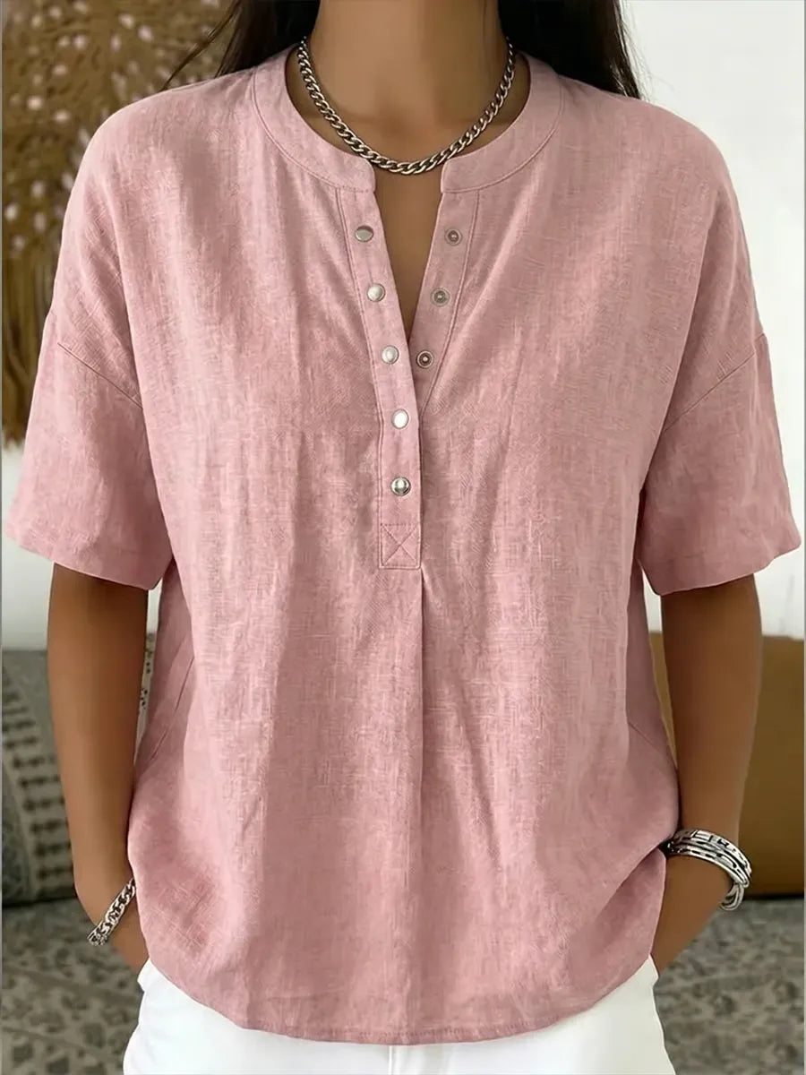 BreezeHenley – Everyday Comfort Top – Pink / XS (0)