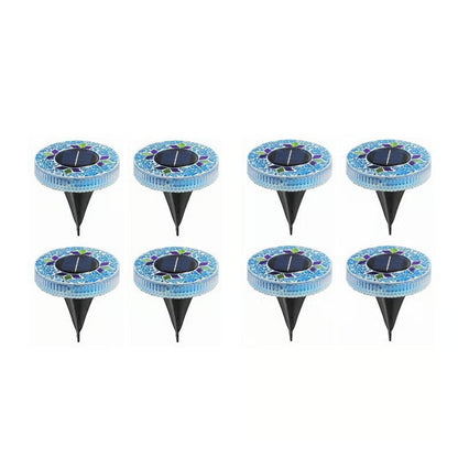 NightMosaic – Waterproof Solar Pathway Lights – Blue (8 pcs)
