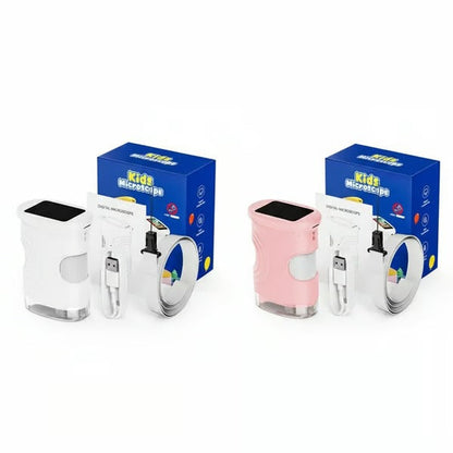 NanoView – Portable Handheld Digital Microscope – White + Pink