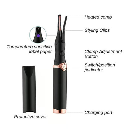 GlamCurl – Heated Eyelash Curler for Lift & Volume (1+1 FREE) – image 15