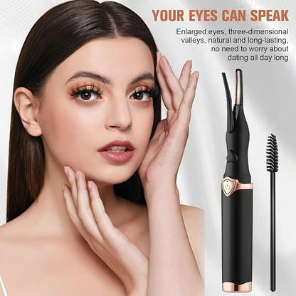 GlamCurl – Heated Eyelash Curler for Lift & Volume (1+1 FREE) – Black / Buy 1 Get 1 Free