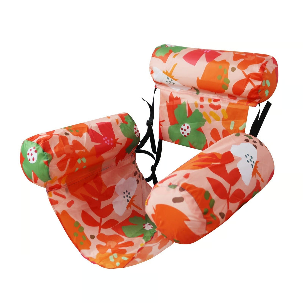 FloatEase – Comfortable Inflatable Pool Lounger Chairs – Orange