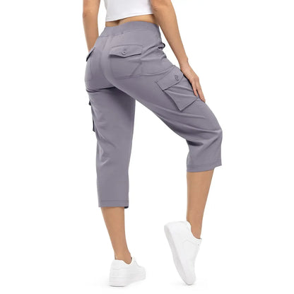 FlexCargo Capri – Active Comfort Pants – TARO PURPLE / S（US 4-6）