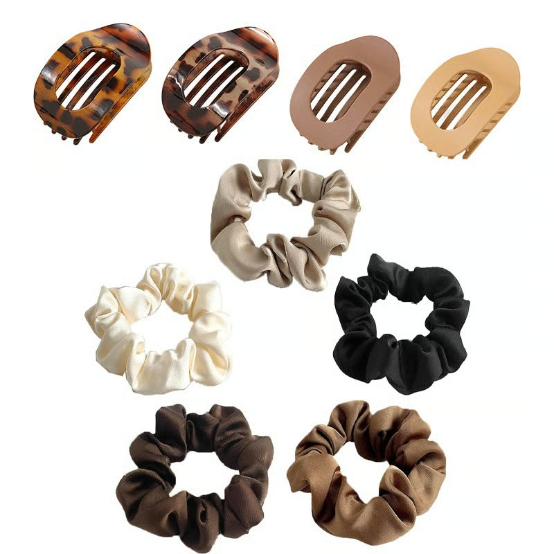 Trendelle – Chic Summer Duckbill Hair Clip – SetD+5pcs hair scrunchies