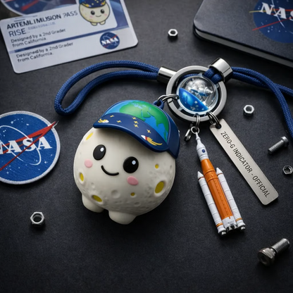 CosmoRise – Space Explorer Keychain – image 3