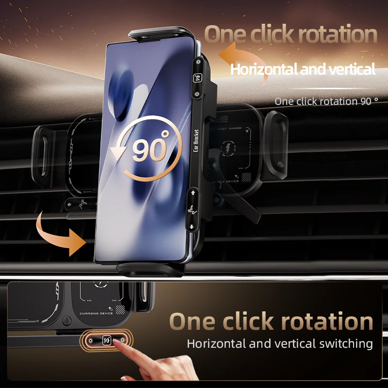 ChargeDrive – Wireless Charging Rotating Car Mount – image 8