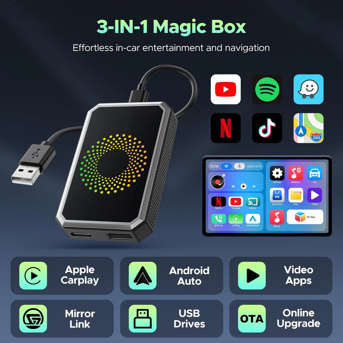 DriveCast Pro – CarPlay & Android Auto Adapter – image 9
