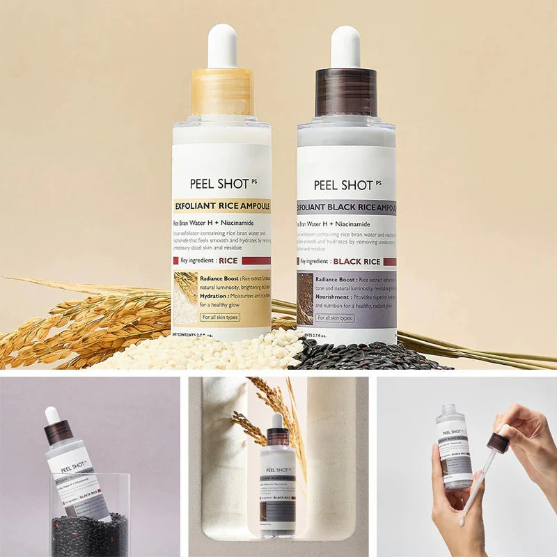 SkinAura – Mild Exfoliating Black Rice Ampoule Serum – image 5