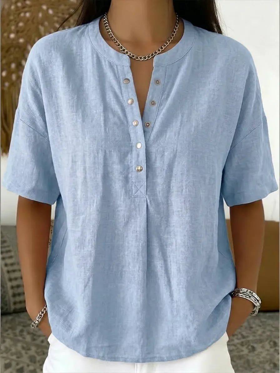BreezeHenley – Everyday Comfort Top – Blue / XS (0)