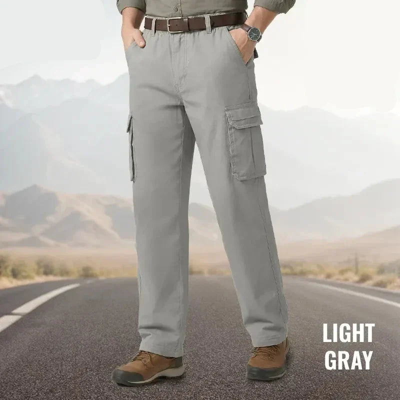 FlexStride Pro – Ultra Comfort Utility Pants – Light Gray / 28