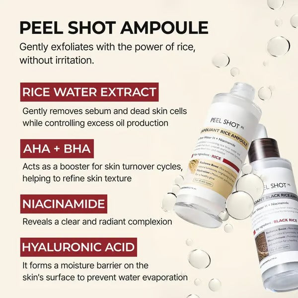 SkinAura – Mild Exfoliating Black Rice Ampoule Serum – image 4