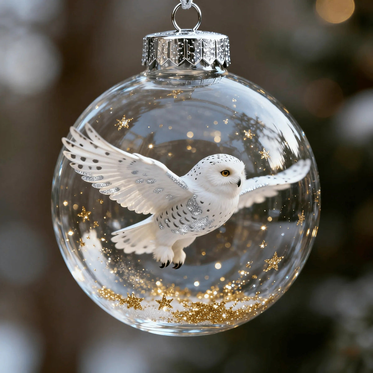 RubyWings - Timeless Cardinal Décor Piece – Snowy Owl