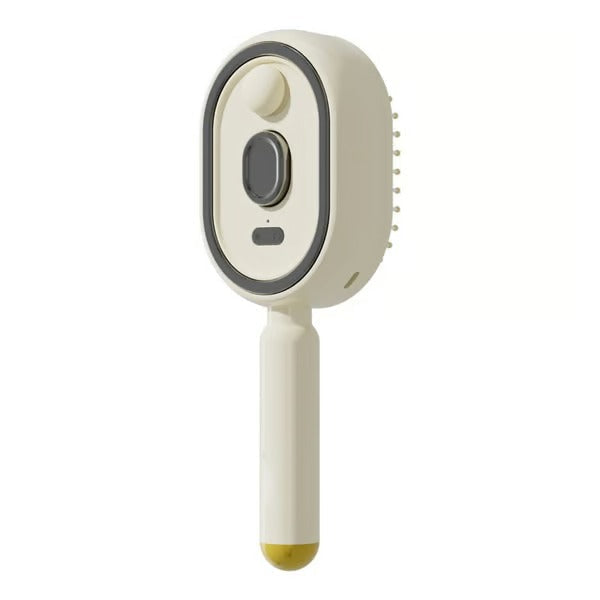 MistGlow – Hydrating Scalp Massage Hair Brush – White