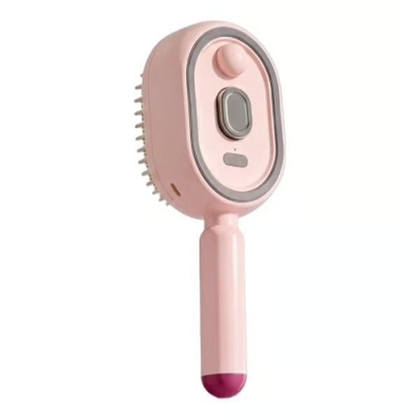 MistGlow – Hydrating Scalp Massage Hair Brush – Pink