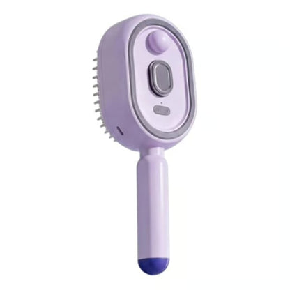 MistGlow – Hydrating Scalp Massage Hair Brush – Purple