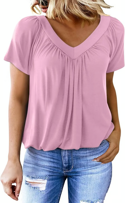 ComfyChic – Versatile V-Neck Multi-Pack – Light Pink / S（US 4-6 ）