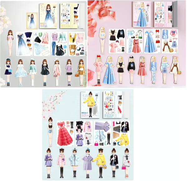 TinyTrendy – Magnetic Dress Up Baby Playset – A+B+C