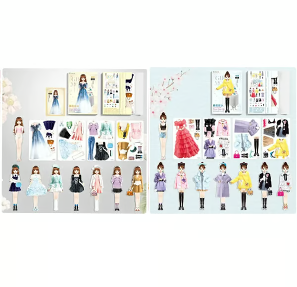 TinyTrendy – Magnetic Dress Up Baby Playset – B+C