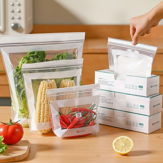 FreshSeal – Reusable Food Grade Storage Bags – Long （15PCS）