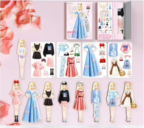 TinyTrendy – Magnetic Dress Up Baby Playset – A