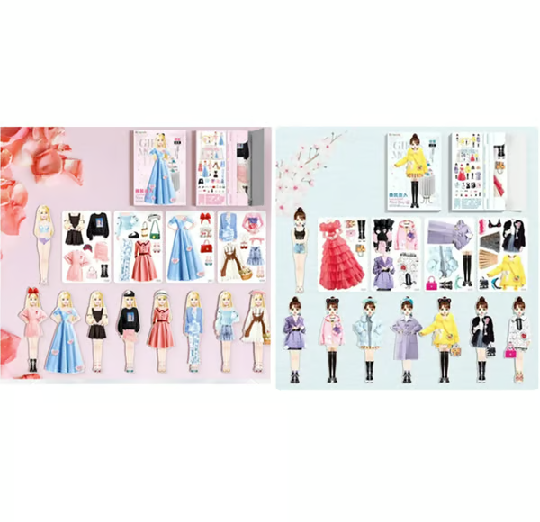 TinyTrendy – Magnetic Dress Up Baby Playset – A+C