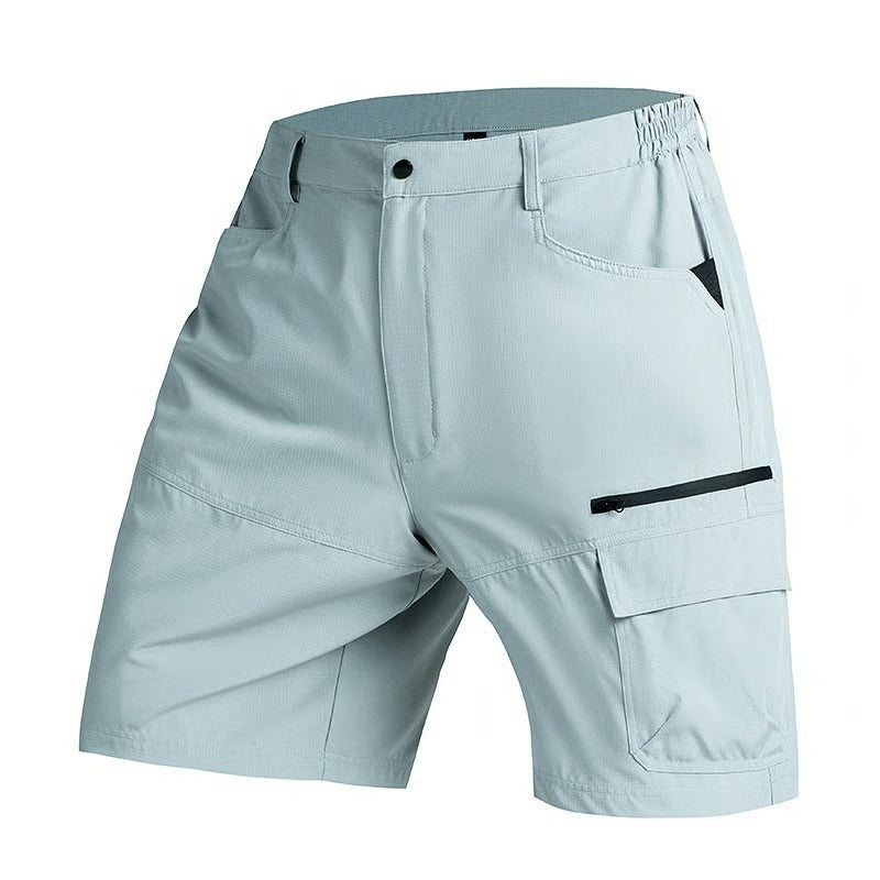 RuggedFlex – Multi-Pocket Cargo Shorts – Blue / S