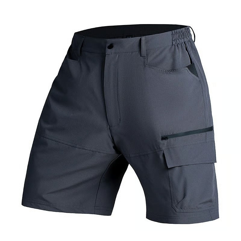 RuggedFlex – Multi-Pocket Cargo Shorts – Dark Gray / S