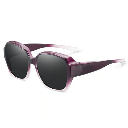 Eclipse Chic – Trendy Cat Eye Eyewear – Gradient purple