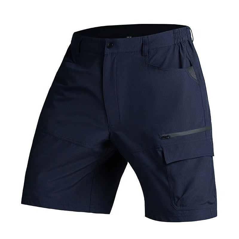 RuggedFlex – Multi-Pocket Cargo Shorts – Navy / S